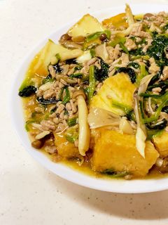 厚揚げときのこのそぼろ煮^^-レシピのメイン写真