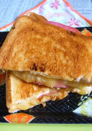 ビアソ＆チーズのホットサンドVer.2-レシピのメイン写真