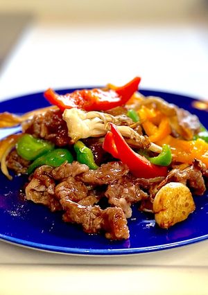 牛肉と野菜、きのこのオイスターソース炒め-レシピのメイン写真