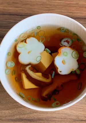 豆腐と花麩のすまし汁-レシピのメイン写真