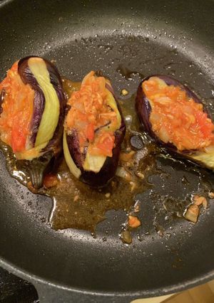 簡単 焼きナスのトマトソース詰め-レシピのメイン写真