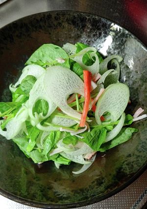 田舎料理 ダツのサラダ(白ズイキ)-レシピのメイン写真