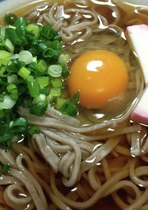 シンプル月見そば-レシピのメイン写真