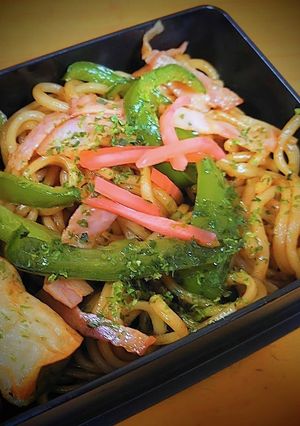 お弁当に焼きそば(他・麺類)-レシピのメイン写真