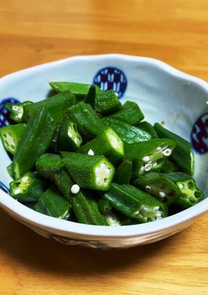 オクラの昆布茶和え-レシピのメイン写真
