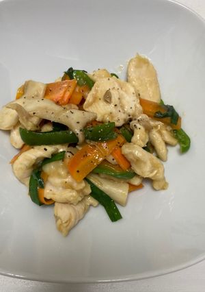 柔らか鶏胸肉の中華風炒め-レシピのメイン写真