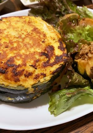 おばけズッキーニの鶏肉詰めピカタ-レシピのメイン写真