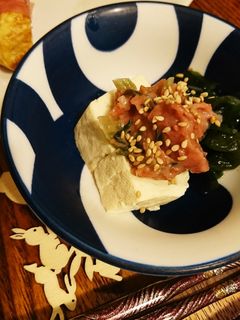 梅わさび漬けのせ豆腐-レシピのメイン写真