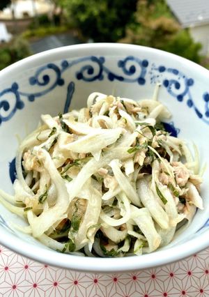 無限に食べれる、大葉玉ツナポンサラダ-レシピのメイン写真