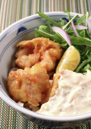 丸亀製麺期間限定！　タル鶏天ぶっかけ♪-レシピのメイン写真