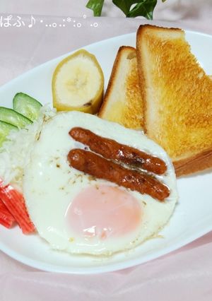 時短 簡単♬ 朝の目玉焼き-レシピのメイン写真