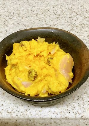 保存食材を使った　⌘かぼちゃサラダ⌘-レシピのメイン写真