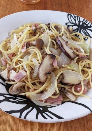 フライパン一つで和風きのこパスタ　2人前-レシピのメイン写真