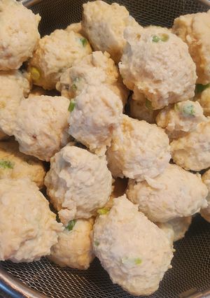 分量適当の鶏団子-レシピのメイン写真