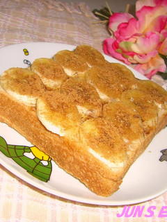 朝食に✿バナナシナモンシュガートースト-レシピのメイン写真
