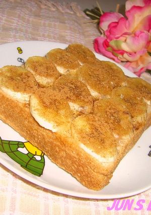 朝食に✿バナナシナモンシュガートースト-レシピのメイン写真