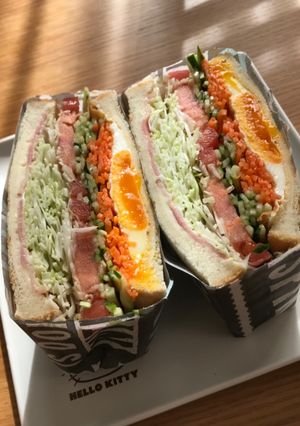 野菜モリモリ!わんぱくサンド-レシピのメイン写真