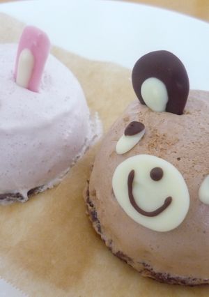 ほわほわクマさん＆うさぎさんムース-レシピのメイン写真