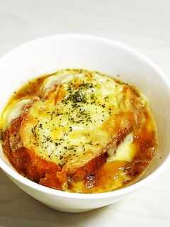 簡単!時短!オニオングラタンスープ-レシピのメイン写真