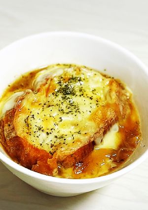 簡単！時短！オニオングラタンスープ-レシピのメイン写真