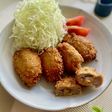 梅干しとしそをはさんださっぱりヒレカツ