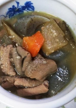 192　もつ煮　（味噌味　野菜多め)-レシピのメイン写真