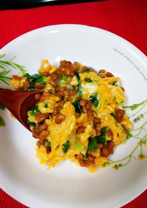 はなまる納豆スクランブルエッグ〜栄養満点-レシピのメイン写真