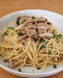 ツナ缶で簡単☆ツナとしめじの和風パスタ