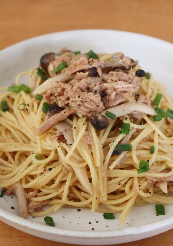 ツナ缶で簡単☆ツナとしめじの和風パスタ-レシピのメイン写真