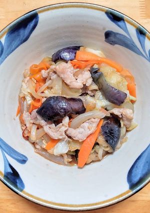 豚こま肉とナスのピリ辛中華炒め-レシピのメイン写真
