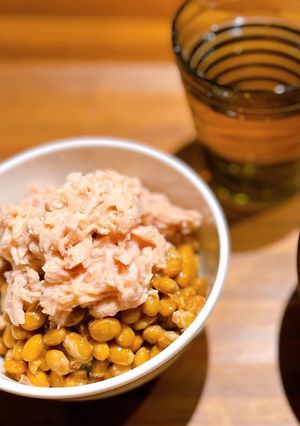オリーブオイルツナ×納豆ご飯-レシピのメイン写真