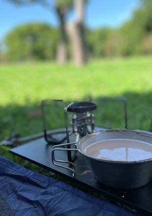 本格ホットココアをシェラカップで-レシピのメイン写真