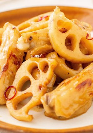 手羽中とれんこんの甘辛照り煮☆-レシピのメイン写真