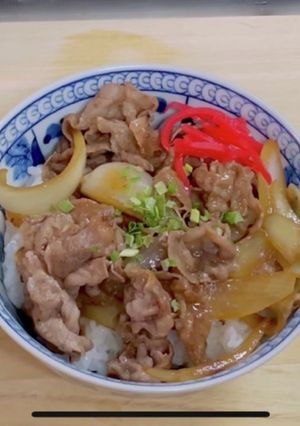 すき焼き風牛丼！-レシピのメイン写真