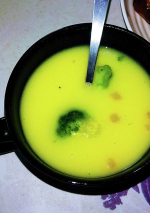 インスタントスープに野菜をプラスして-レシピのメイン写真