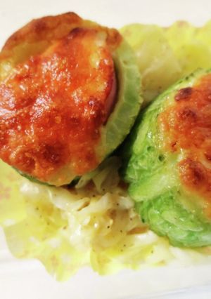 ゴーヤとハムのチーズ焼き-レシピのメイン写真