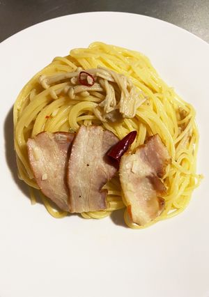 ベーコンとえのきのペペロンチーノ-レシピのメイン写真