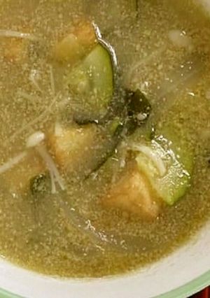 ズッキーニのごまみそ汁≪学校給食≫-レシピのメイン写真