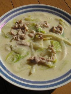 簡単!豚肉と白菜の豆乳クリーム煮-レシピのメイン写真