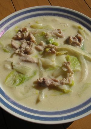 簡単！豚肉と白菜の豆乳クリーム煮-レシピのメイン写真