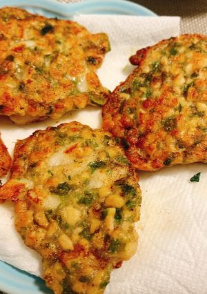 ちくわと納豆とあおさのモチモチ焼き-レシピのメイン写真