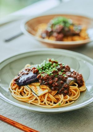 秋ナスのジャージャー麺-レシピのメイン写真