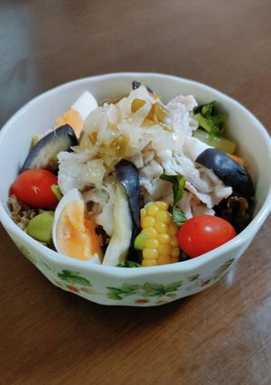 レモン玉ねぎダレ☆冷しゃぶサラダ-レシピのメイン写真