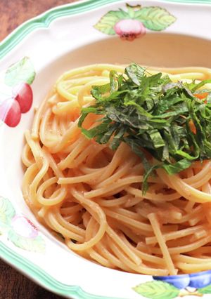 昆布だし醤油で作るクリーミー明太子パスタ-レシピのメイン写真