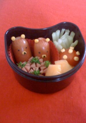 くまさんウインナぁ〜 *キャラ弁*-レシピのメイン写真