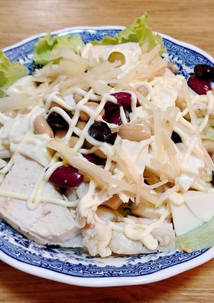 和歌山新生姜と煮豆のさっぱり豆腐サラダ-レシピのメイン写真