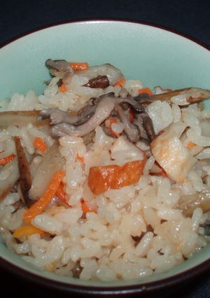 甘くてツヤツヤ炊き込みご飯-レシピのメイン写真