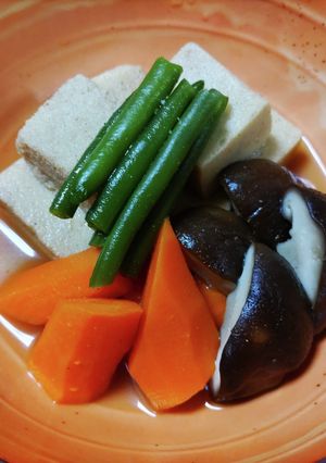 高野豆腐の炊き合わせ-レシピのメイン写真