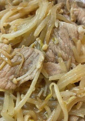 豚肉とえのきともやしのポン酢炒め-レシピのメイン写真
