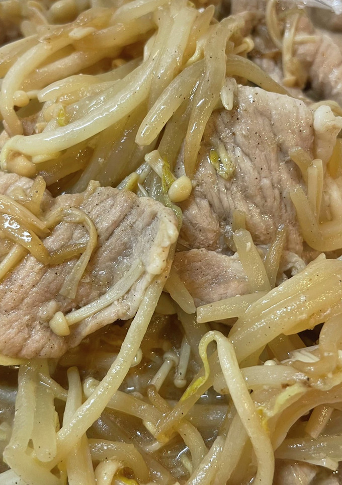 豚肉とえのきともやしのポン酢炒め-レシピのメイン写真